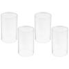 4Pcs Candle Holder Sleeve, Open Ended Glass Candle Holder Tube Shade for Party Centerpieces view 1