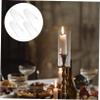 4Pcs Candle Holder Sleeve, Open Ended Glass Candle Holder Tube Shade for Party Centerpieces view 3
