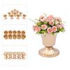 10 Pcs Gold Flowers Vases for Centrepieces, 10cm/3.94" Tall Metal Wedding Table Centerpiece Decoration for Reception, Home Vase Flower Stand for Ceremony Events Anniversary (8.8x10cm, 3.46x3.94in) view 2