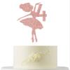 Ballerina 4th Birthday Cake Topper, 4th Birthday Cake Topper, Cute Ballerina Bday Cake Decorations, Adorable Princess Cake Decor Supplies, Dancing Girl Party Supplies view 1