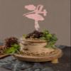 Ballerina 4th Birthday Cake Topper, 4th Birthday Cake Topper, Cute Ballerina Bday Cake Decorations, Adorable Princess Cake Decor Supplies, Dancing Girl Party Supplies view 4