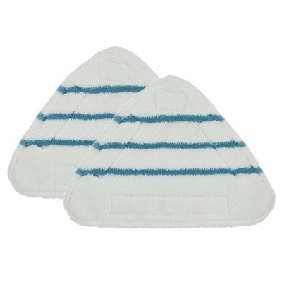 CeFurisy 2pcs Floor Cloths Steam Mop Replacement Cover Washable Coral Microfiber Replacement Pads for Triangular Replacement Pads Steam Cleaner