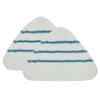CeFurisy 2pcs Floor Cloths Steam Mop Replacement Cover Washable Coral Microfiber Replacement Pads for Triangular Replacement Pads Steam Cleaner view 1