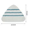 CeFurisy 2pcs Floor Cloths Steam Mop Replacement Cover Washable Coral Microfiber Replacement Pads for Triangular Replacement Pads Steam Cleaner view 2