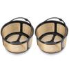 Reusable 8-12 Cup Basket Gold Mesh Coffee Filter for Keurig K-Duo Essentials and K Duo Brewers Machine, Replaces your Paper Coffee Filters, BPA Free (2 Pack) view 1
