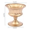 10 Pcs Gold Flowers Vases for Centrepieces, 15cm/5.91" Tall Metal Wedding Table Centerpiece Decoration for Reception, Home Vase Flower Stand for Ceremony Events Anniversary (15x15cm, 5.91x5.91in) view 3