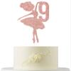Ballerina 9th Birthday Cake Topper, 9th Birthday Cake Topper, Cute Ballerina Bday Cake Decorations, Adorable Princess Cake Decor Supplies, Dancing Girl Party Supplies view 1