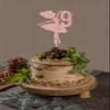 Ballerina 9th Birthday Cake Topper, 9th Birthday Cake Topper, Cute Ballerina Bday Cake Decorations, Adorable Princess Cake Decor Supplies, Dancing Girl Party Supplies view 4
