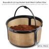Reusable 8-12 Cup Basket Gold Mesh Coffee Filter for Keurig K-Duo Essentials and K Duo Brewers Machine, Replaces your Paper Coffee Filters, BPA Free (1 Pack) view 2
