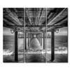 3 Pieces Canvas Painting Wall Art Underside Pier Rest Area Art Paintings for Wall Decorations seascape Canvas Prints Artwork for Walls Giclee Gallery-wrapped Posters and Prints Ready to Hang 42x28 in view 1