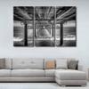 3 Pieces Canvas Painting Wall Art Underside Pier Rest Area Art Paintings for Wall Decorations seascape Canvas Prints Artwork for Walls Giclee Gallery-wrapped Posters and Prints Ready to Hang 42x28 in view 3