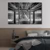 3 Pieces Canvas Painting Wall Art Underside Pier Rest Area Art Paintings for Wall Decorations seascape Canvas Prints Artwork for Walls Giclee Gallery-wrapped Posters and Prints Ready to Hang 42x28 in view 4