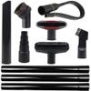 10 Pcs Vacuum Attachments Fit for Shop Vac Accessories - 1 7/8" to 1" Vacuum Hose Adapter, 1 1/4 inch Vacuum Extension Wand, 1 1/4" Vacuum Cleaner Accessories Brush Kit, Flexible Crevice Tool view 1