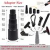 10 Pcs Vacuum Attachments Fit for Shop Vac Accessories - 1 7/8" to 1" Vacuum Hose Adapter, 1 1/4 inch Vacuum Extension Wand, 1 1/4" Vacuum Cleaner Accessories Brush Kit, Flexible Crevice Tool view 2