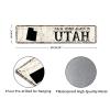 Guangpat Rustic Utah Metal Signs Back Home Again in Utah Street Signs Ancient Retro America State Home Metal Wall Art Wall Decor for Home Bars Clubs Cafes Man Cave Party Indoor/Outdoor Decor 18x4in view 2