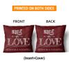 Launchigo Customized Text Pillow. Believe in Love. Gift for Halloween, Thanksgiving, Christmas & Birthdays. (Insert+Cover) (14"X14", Photo Pillow 33) view 3