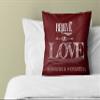 Launchigo Customized Text Pillow. Believe in Love. Gift for Halloween, Thanksgiving, Christmas & Birthdays. (Insert+Cover) (14"X14", Photo Pillow 33) view 4