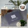 Funeral Guest Book for Memorial Service, Celebration of Life Guest Book, Grey Linen Memory Book with Picture Frame, 100x Share Memory Cards, Table Sign, Silver Ballpoint Pen with Pen Stand, 10.2 X7.6 view 2