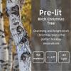 LINKROMAT Lighted Birch Trees, 4FT 5FT 6FT(48 56 96LED) Pre-lit Birch Tree with Warm White, Artificial Birch Tree Outdoor/Indoor Christmas Easter Tree for Wedding Party Christmas Decoration -3PC view 4