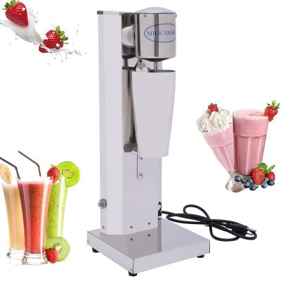 800ml2 Electric Milk shaker Maker Machine 180W Household Commercial Juice Fruit Ice Mixer Double Head Milk Tea Drink Mixer Blenders 110V 16000RPM (Single Head)