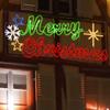 JUSTPRO [Ultra Large 94.5x41 Inch Twinkle Super-Bright 1122LED Merry Christmas Motif Multi LEDs Outdoor Christmas Decoration with 11 Functions and Timer Waterproof for Outdoor Home Party Wall Hanging view 1