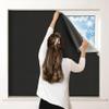 100% Blackout Curtains for Bedroom, Portable DIY Window Blinds, No Drill Window Shades & Blackout Blinds with Stickers & Tabs for Travel, Dorm Room, Media Room (118" x 57") view 1
