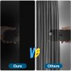100% Blackout Curtains for Bedroom, Portable DIY Window Blinds, No Drill Window Shades & Blackout Blinds with Stickers & Tabs for Travel, Dorm Room, Media Room (118" x 57") view 4