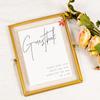 Calculs Metal Floating Picture Frames Sign for Wedding/Party Table Guestbook Alternative Glass Photo Display Gold 10x8 inces view 2