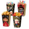 24 Pack Movie Popcorn Treat Boxes Rugby Dessert Popcorn Cookie Tray Candy Bags Christmas Treat Boxes Movie Night Theme Party Supplies for Baby Shower or Birthday Party Decorations view 4