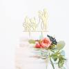 Mr And Mrs Cake Topper with Pet, Mr And Mrs Cake Toppers for Wedding, Wood Wedding Cake Topper, Customized Bride And Groom Wedding Cake Topper, Anniversary Cake Toppers view 2