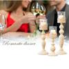 Candle Holder 3-Pack Vintage Candle Holders, Metal Hollow Carved Candle Ornaments, Candlelight Dinner Props view 2