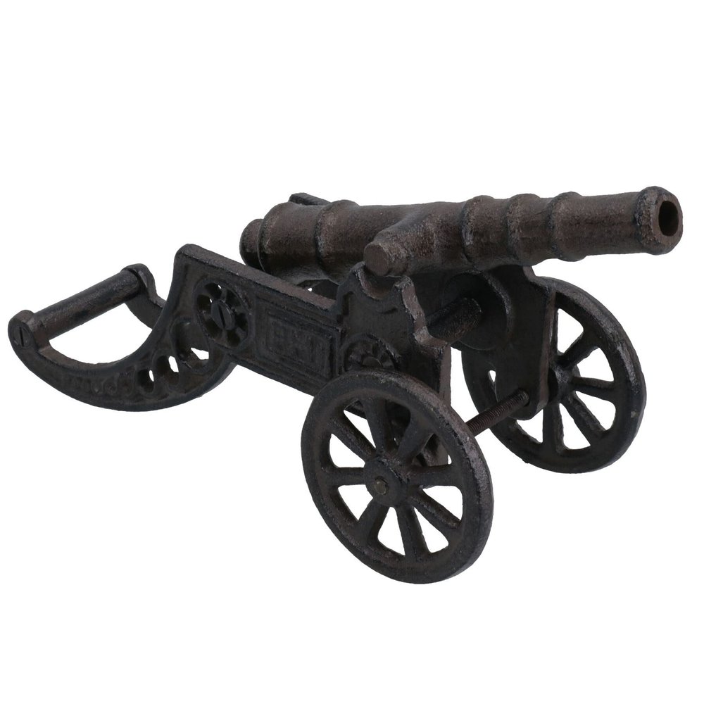 AB Tools Cannon Cast Iron Model Statue Figure Collectible Sculpture Small Replica Ornament