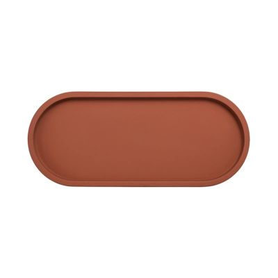 NICHANGHUA Cement Oval Trays Decorative Nordic Vintage Industrial Style Jewelry Perfume Storage Tray Dressing Table Decoration (Color : C-M)