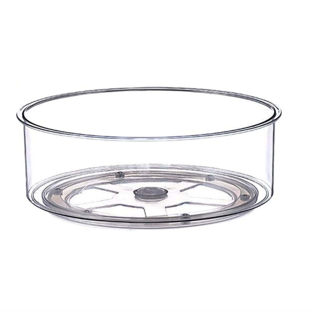NICHANGHUA Tray Rotating Practical Condiment Organizer Kitchen Spice Rack Organizer Turntable Cabinet Organizer Kitchen Spice Tray (Color : 24x23cm)
