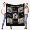 Custom Memorial Blankets with Photos, Personalized in Loving Memory Picture Name Date Blanket - Sympathy Blanket for Loss of Mom Dad Grandmother Grandfather Pet 70 x 80 Inches view 2