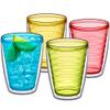 Amazing Abby - Alaska - 16-Ounce Insulated Tumblers (Set of 4), Double-Wall Drinking Glasses, Mixed-Color Reusable Cups, BPA-Free, Shatter-Proof, Dishwasher-Safe view 1