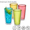 Amazing Abby - Alaska - 24-Ounce Insulated Tumblers (Set of 4), Double-Wall Drinking Glasses, Mixed-Color Reusable Cups, BPA-Free, Shatter-Proof, Dishwasher-Safe view 3