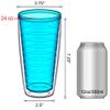 Amazing Abby - Alaska - 24-Ounce Insulated Tumblers (Set of 4), Double-Wall Drinking Glasses, Mixed-Color Reusable Cups, BPA-Free, Shatter-Proof, Dishwasher-Safe view 4