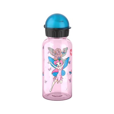 Emsa N30515 Kids Tritan Drinking Bottle, Capacity: 0.4 Litres, 100% Safe/Practical/Hygienic/Leak-Proof, Clever Drinking Cap, Design: Fairy
