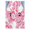 White Pink Stained Glass Window Film Privacy Exotic Hibiscus Flower Blackout Window Film Privacy Window Film Tropical Botanical Flowers 35.4Wx78.7L-inch x2 Pcs view 3