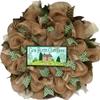 God Bless Our Home Handmade Deco Mesh Wreath view 1