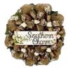 Spring Wreath, Luxury Handmade - Southern Charm Cotton Blossoms Front Door Decor, 24 or 28 Inch view 1
