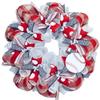 Custom Baseball Ribbon Wreath You Choose Colors for School or Little League or Your Team. Available in 24 inch and 28 inch diameters view 1