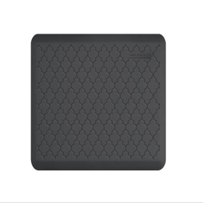 WellnessMats Trellis Collection Anti-Fatigue Floor Mat, Gray, 36" x 24" x .75" Polyurethane  Ergonomic Support Pad for Home, Kitchen, Garage, Office Standing Desk  Water Resistant