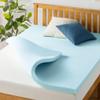 Best Price Mattress 2 Inch Ventilated Memory Foam Mattress Topper, Cooling Gel Infusion, Dorm Essentials, Queen view 1