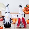 2PCS Halloween Gnomes Plush Decorations, Handmade Rudolph Faceless Doll for Halloween Ornaments, Home Table Dwarf Elf Plush Gnomes Decor, Halloween Christmas Bat Gnomes view 2