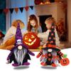 2 PCS Halloween Gnomes Plush Decorations, Handmade Rudolph Faceless Doll for Halloween Ornaments, Home Table Dwarf Elf Plush Gnomes Decor, Halloween Christmas Witches Hat Gnomes view 2
