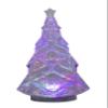 11.375" LED Blowing Glitter Light Up Christmas Tree - White, Christmas Decor, Christmas Lights, 4-Hour Timer Function, Requires 3AA Batteries (not Included) view 2