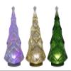11.375" LED Blowing Glitter Light Up Christmas Tree - White, Christmas Decor, Christmas Lights, 4-Hour Timer Function, Requires 3AA Batteries (not Included) view 3