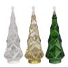 11.375" LED Blowing Glitter Light Up Christmas Tree - White, Christmas Decor, Christmas Lights, 4-Hour Timer Function, Requires 3AA Batteries (not Included) view 4
